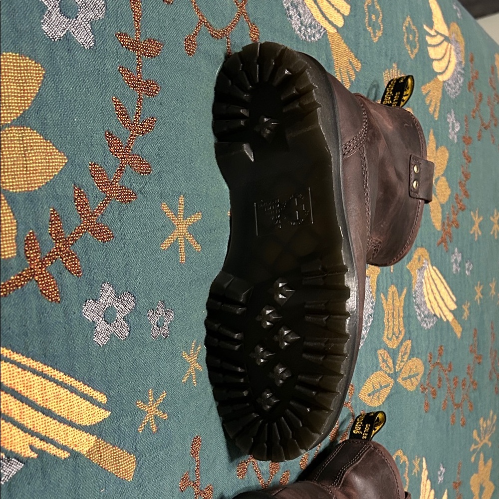 Dr. Martens Dark Brown Leather Boots - Picture 3 of 4